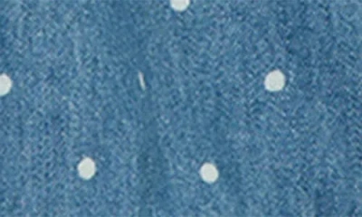 Little Me Baby Girls 2-pc. Chambray Dot Romper & Headband Set In Blue