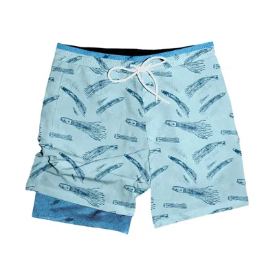 Southern Casanova Men's Topo Trolling Lures Swim Trunks In Blue