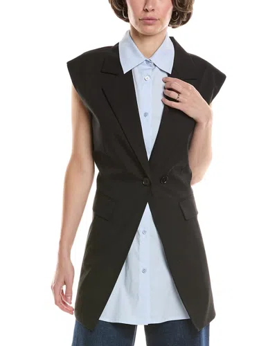 Kenneth Cole Layered Vest In Black