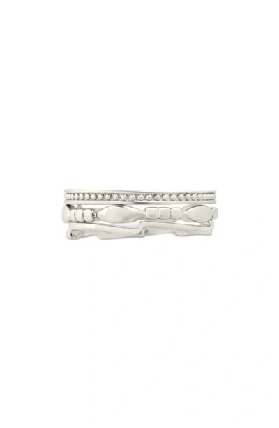 Sterling Forever Jasmine Layered Band Ring