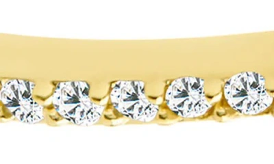 Sterling Forever Vanessa Delicate Pavé Cubic Zirconia Threader Earrings