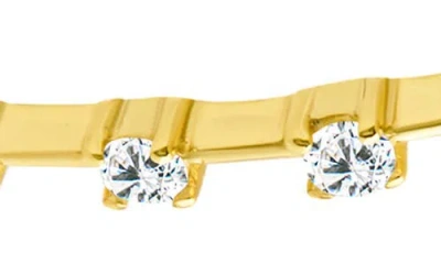 Sterling Forever Annalise Cubic Zirconia Studded Threader Earrings