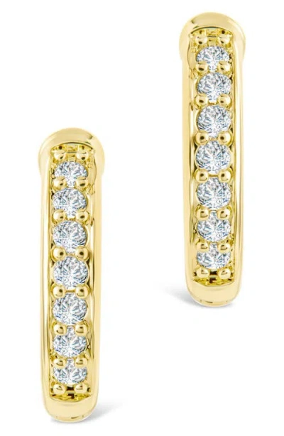 Sterling Forever Dylan Cubic Zirconia Micro Hoop Earrings