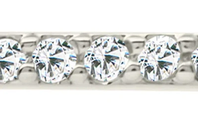Sterling Forever Vanessa Delicate Pavé Cubic Zirconia Threader Earrings