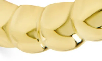 Sterling Forever Reggie Thin Bubble Hoop Earrings