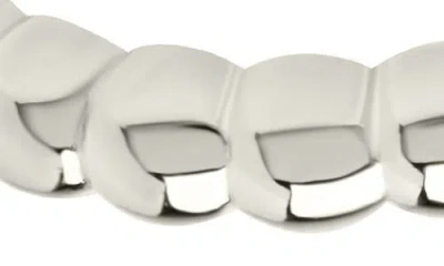 Sterling Forever Reggie Thin Bubble Hoop Earrings