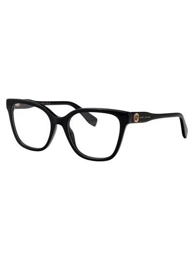 Marc Jacobs Black Acetate Glasses In Black