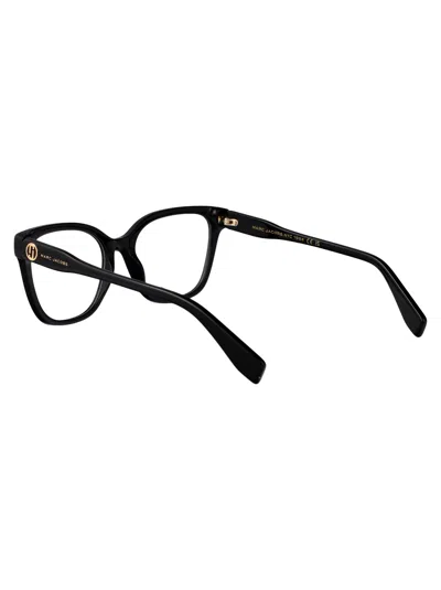 Marc Jacobs Black Acetate Glasses In Black