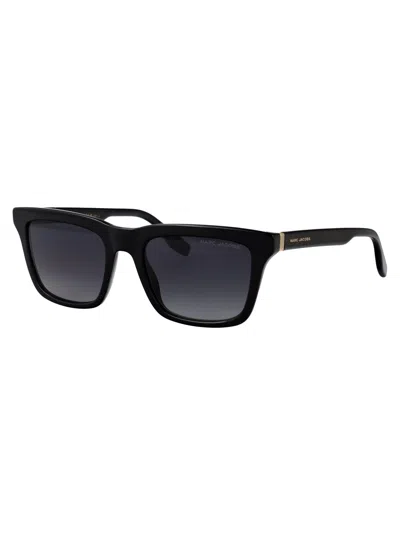 Marc Jacobs Squared Sunglasses Marc 842/s 2 M2 In Black