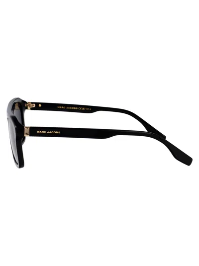Marc Jacobs Black Acetate Sunglasses In Black