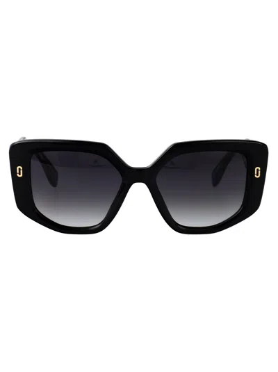 Marc Jacobs Havana Acetate Sunglasses In Brown