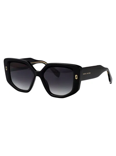 Marc Jacobs Havana Acetate Sunglasses In Brown