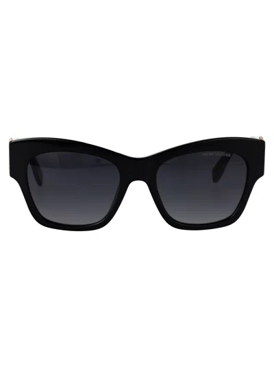 Marc Jacobs 54mm Gradient Rectangular Sunglasses In Black
