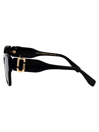 Marc Jacobs 54mm Gradient Rectangular Sunglasses In Black