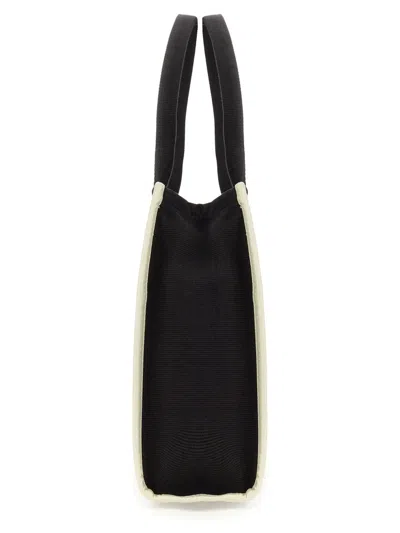 Marc Jacobs Black Canvas The Tote Shopping Bag