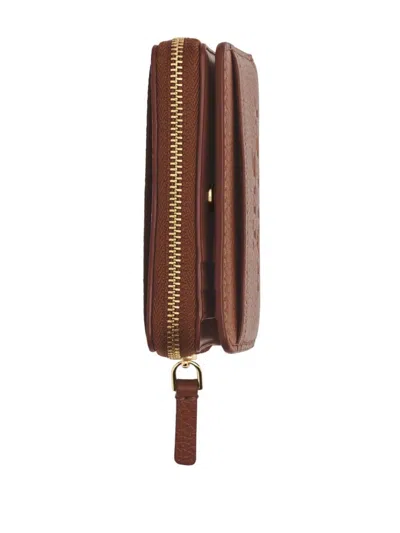 Marc Jacobs The Mini Compact Wallet In Brown
