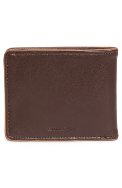 Original Penguin Suntan Edge Leather Bifold Wallet