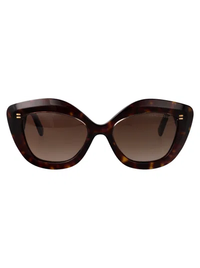 Marc Jacobs Crystal Havana Acetate Sunglasses