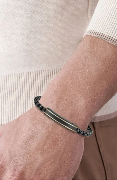 Van Heusen Id Tag Box Chain Bracelet