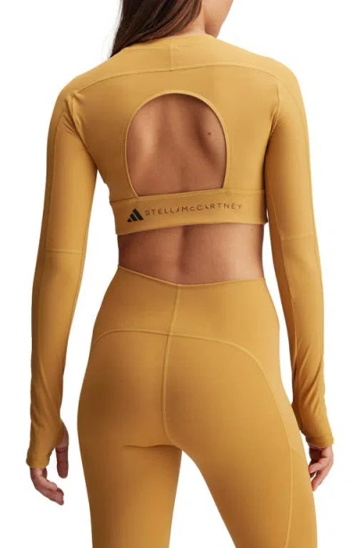 Adidas By Stella Mccartney Tst Long Sleeve Yoga Crop Top