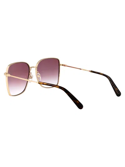 Marc Jacobs Gold Violet Metal Sunglasses In Pink