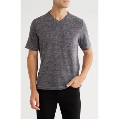 Nicoby V-neck Slubbed T-shirt In Gray