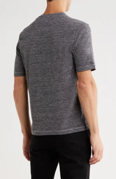 Nicoby V-neck Slubbed T-shirt In Gray