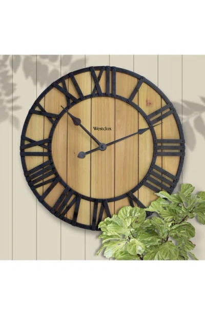 Westclox Wood Grain Wall Clock