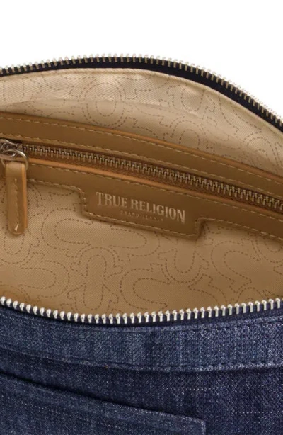 True Religion Washed Denim Hobo Bag