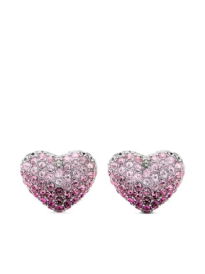 Marc Jacobs Silver  Pink Earrings In Gold