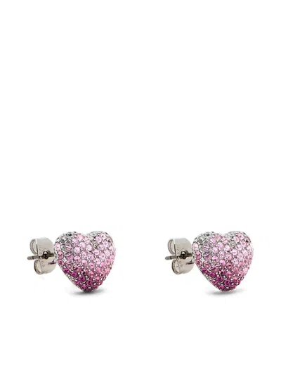 Marc Jacobs Silver  Pink Earrings In Gold