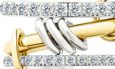 Sterling Forever Garwyn Pave Triple Row Ring