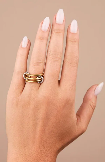 Sterling Forever Tamsen Linked Stacking Ring