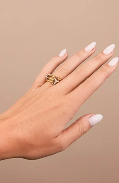Sterling Forever Tamsen Linked Stacking Ring