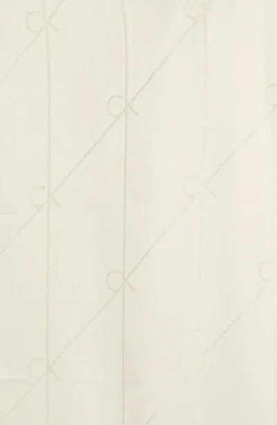 Calvin Klein Diagonal Ck Metallic Logo Scarf