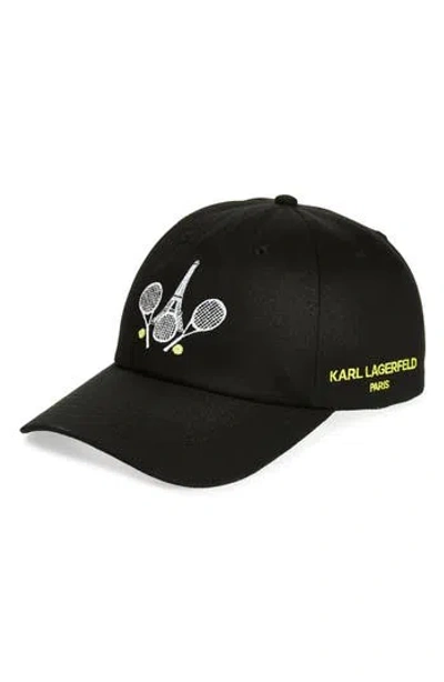 Karl Lagerfeld Paris Racquet Baseball Cap