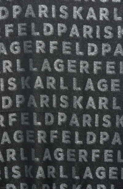 Karl Lagerfeld Paris Logo Metallic Wrap Scarf