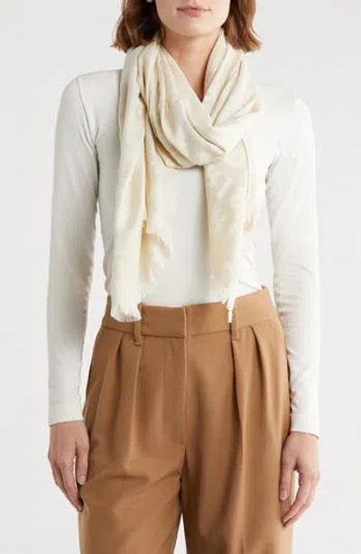 Karl Lagerfeld Paris Logo Metallic Wrap Scarf