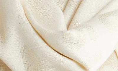 Karl Lagerfeld Paris Logo Metallic Wrap Scarf