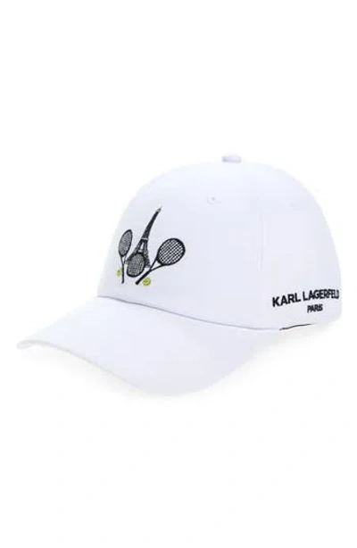 Karl Lagerfeld Paris Racquet Baseball Cap