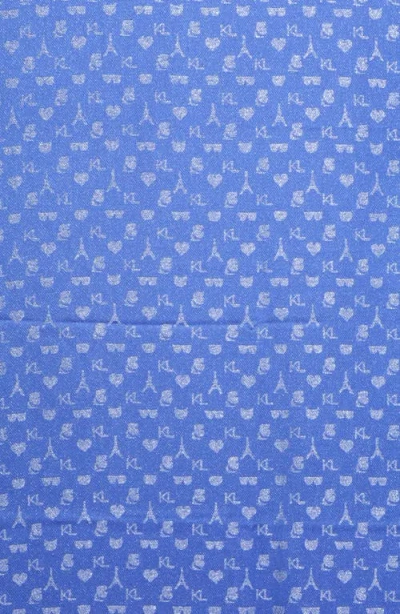 Karl Lagerfeld Paris Metallic Logo Scarf