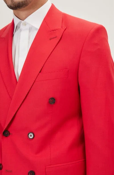 Ron Tomson Super 120s Wool Double Breasted Tuxedo Jacket