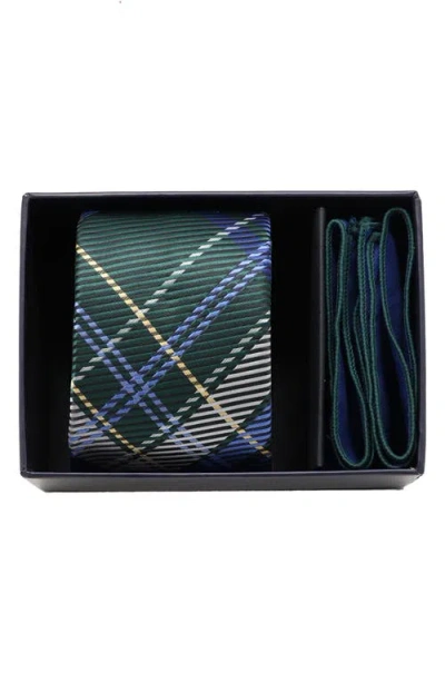 Ben Sherman Plaid Tie & Pocket Square Box Set