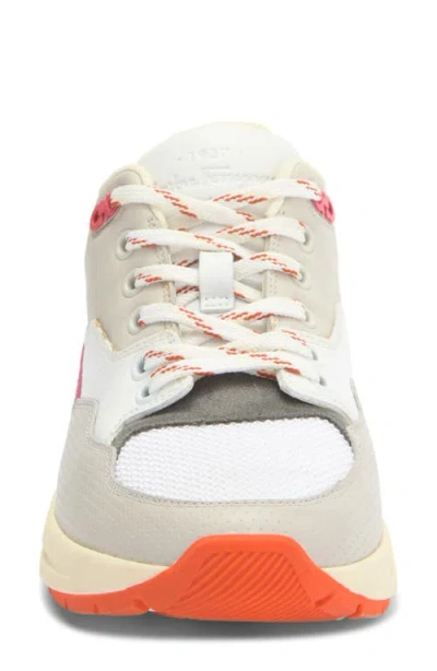 Ferragamo Leather And Fabric Low-top Sneakers In White