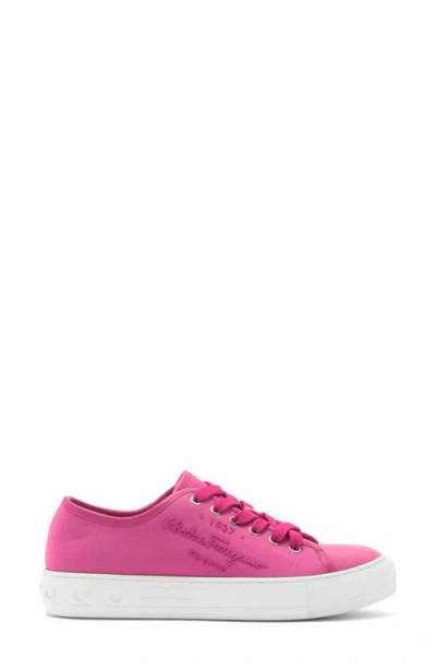 Ferragamo Twill Canvas Sneaker