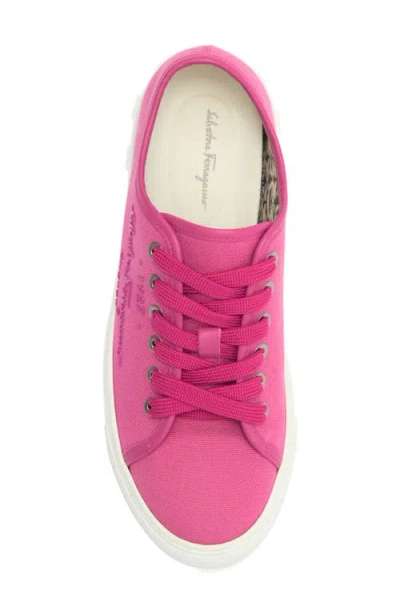 Ferragamo Twill Canvas Sneaker
