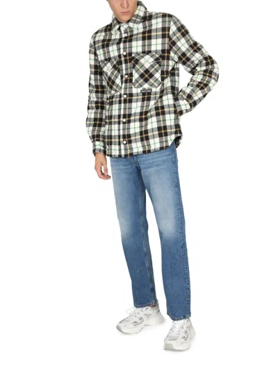 Marcelo Burlon County Of Milan County Of Milan Tartan Padded Shirt In Green