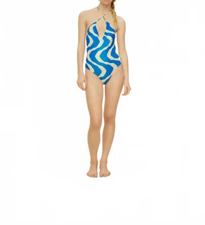 Oas Rippling Iodio Bathing Suit In Blue In Blue