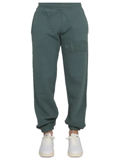 Market Trousers With Logo Detail And Pockets In Green