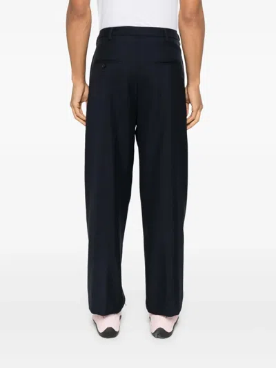 Marni Trousers With Pleated Design And Pockets In Black